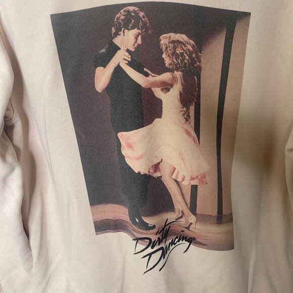 H&M Dirty Dancing Graphic Hoodie Sweatshirt Womens M Pink Soft Cotton - Picture 4 of 13